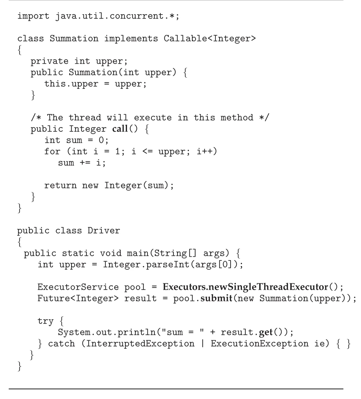Java Executor framework